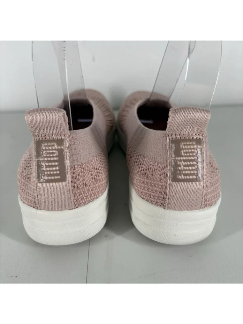 FitFlop Women Size 8 Pink Comfort Stretch Uberknit Slip On Ballerina Flats